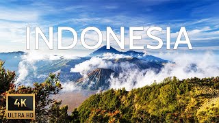 FLYING OVER INDONESIA (4K) 30 Minute Drone Film + Relax Moods Music | Bali, Nusa Penida & East Java