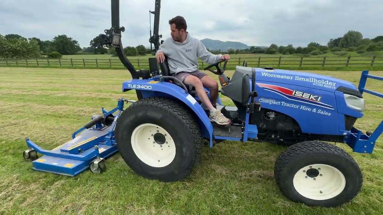 HOW TO - Use our Fleming finishing mower on our Iseki Compact Tractor TLE3400