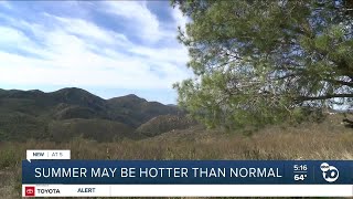 Report: San Diego's summer may be hotter than normal