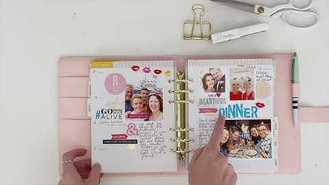 Walk through of the first 6 months in my Heidi Swapp Memory Planner