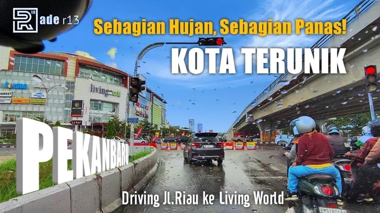 Keliling Kota Pekanbaru Riau Indonesia🇮🇩 Jl.Riau to Living World #drivingcar  #asmr #povdriving