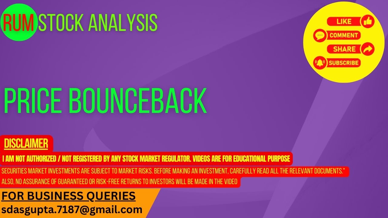 RUM STOCK ANALYSIS | PRICE BOUNCEBACK