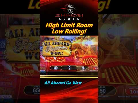 Low Rolling in the High Limit Room! All Aboard Big Win Bonus! #shinobislots #shorts #shortfeed
