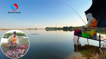 Câu CÁ RÔ PHI bán tự nhiên bằng bài mồi đông lạnh hiệu quả