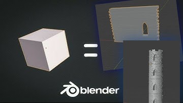 Medieval Tower with Wall Factory - Blender 2.93