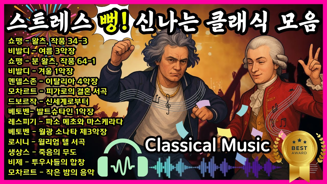 클래식 음악 모음 2탄 | 스트레스 뻥~🔥뚫리는 신나는 클래식 기분 전환에 딱! #클래식 #클래식음악 #classic #classicalmusic 