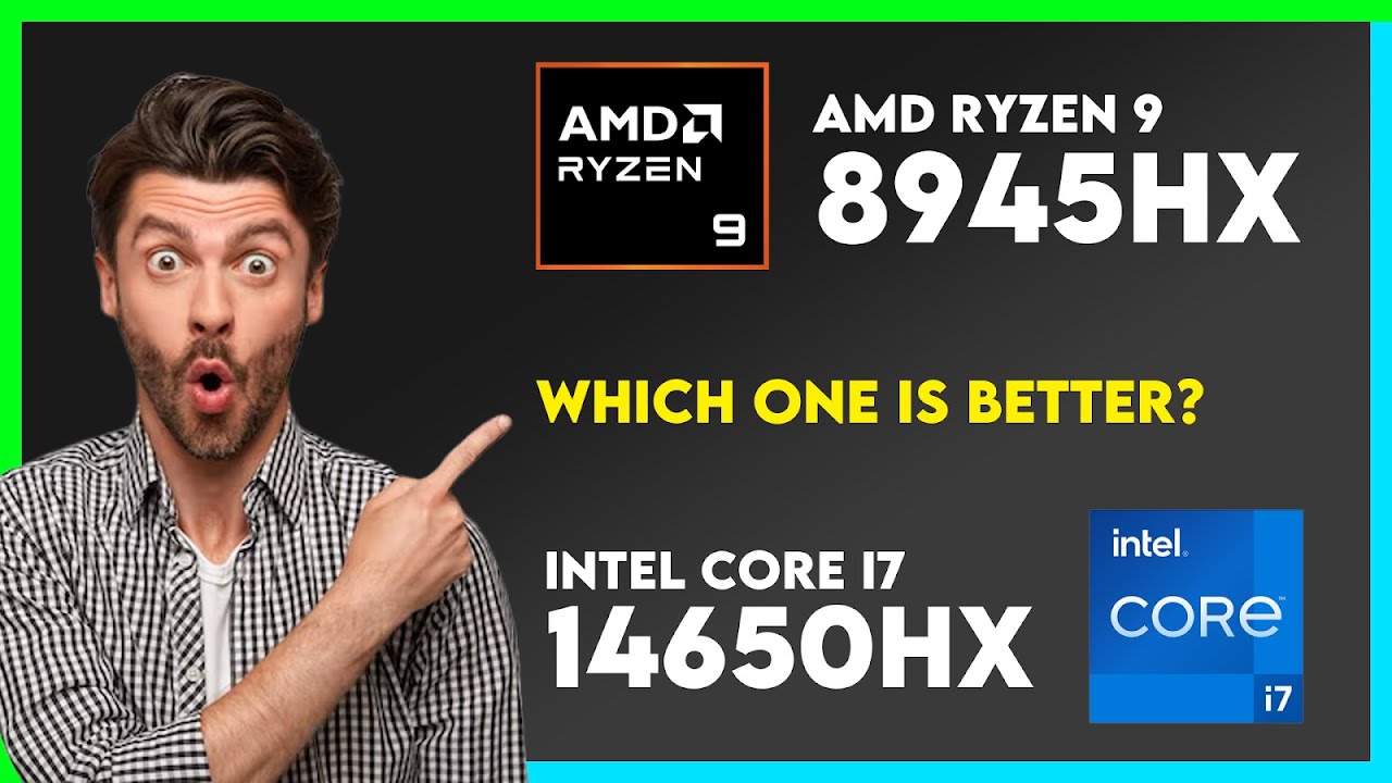 AMD Ryzen 9 8945HX vs Intel Core i7 14650HX Comparison - YouTube