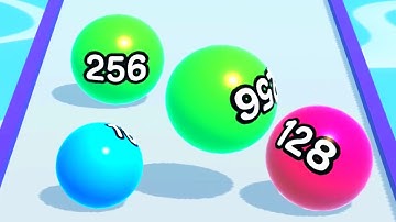 Ball Run 2048 Merge Number ! MAX LEVELS Gameplay Walkthrough New Update Part 256 android, ios