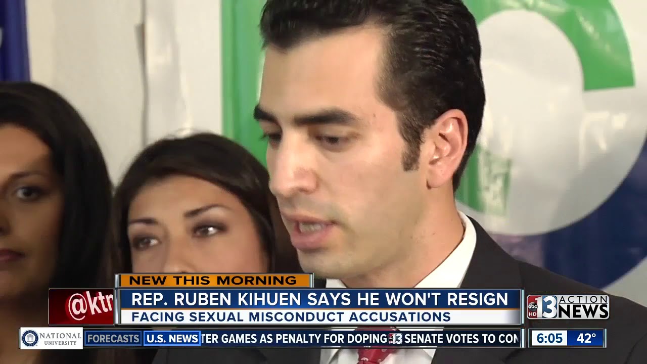 Rep. Ruben Kihuen insists he will not resign - YouTube