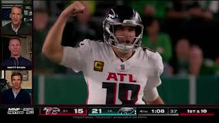 Peyton & Eli Manning Reacts to The Atlanta Falcons Game Winning Drive vs Eagles Week 2 MNF