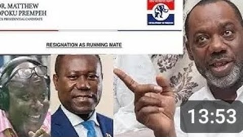 BREAKING!! NAPO Officially Resigns As Running Mate? NAPO's Spokesperson Reacts ;Sefa Kayi Fires