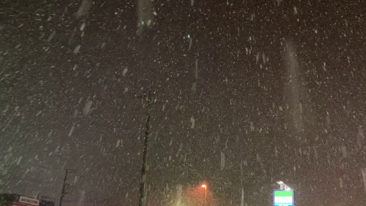 雪 19年1月31日22時 茨城県ひたちなか市の雪の状況 Youtube