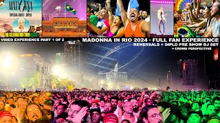 MADONNA in RIO 2024 · Pre Show / Fan Experience + DIPLO Dj Set (Crowd Perspective) #madonna #rio