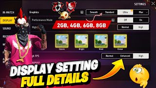 free fire display settings | Pro Player Display Setting | Free Fire New Setting | free fire setting screenshot 2