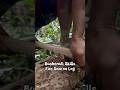 Wooden Fire saw #primitivefirelighting #bushcraft