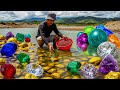 Unbelievable! Man Discovers Giant Gems Hidden in River — Real Treasure Hunt!