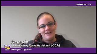 Amanda: Continuing Care Assistant (CCA)