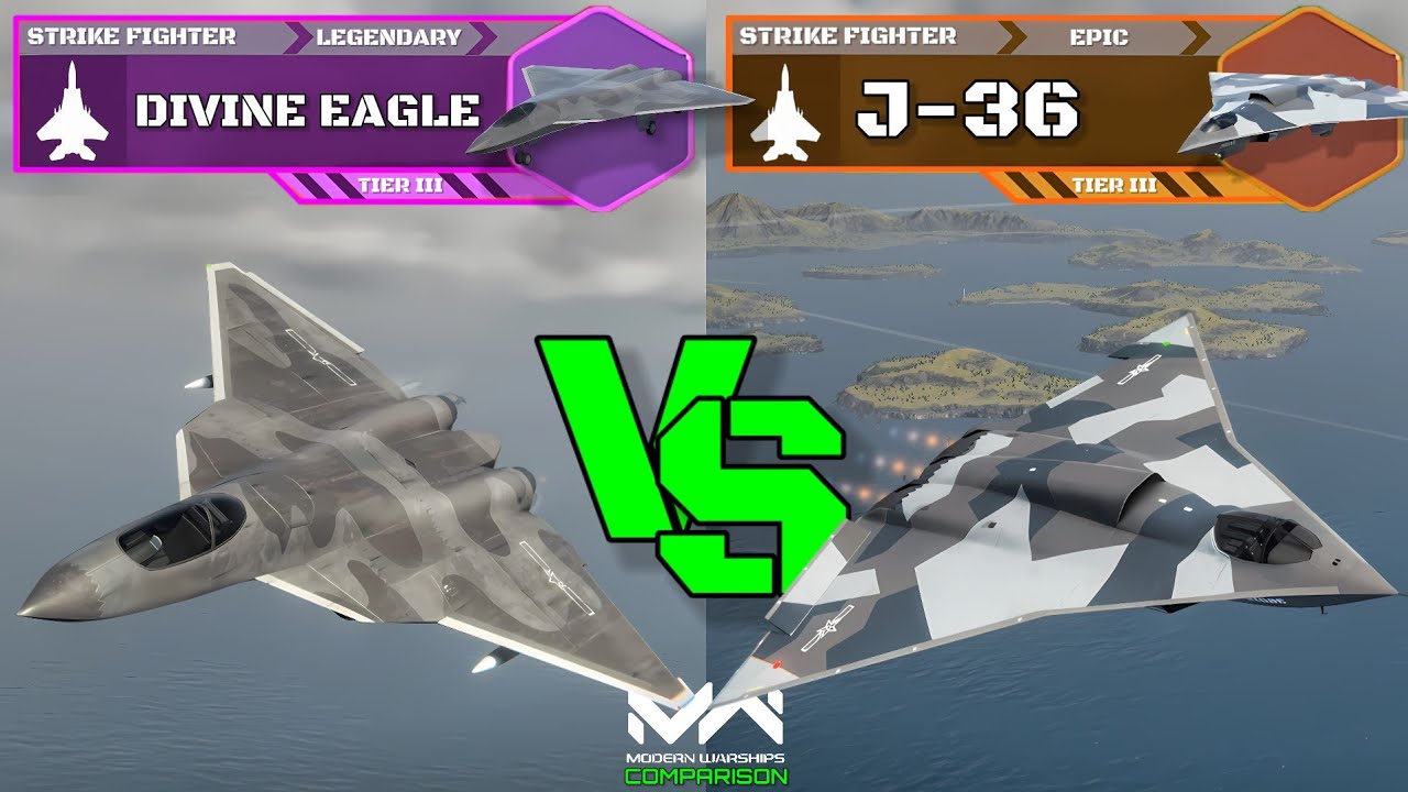 NEW! J36 VS Divine Eagle | Strike Fighter Comparison | Modern Warships