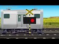 【踏切アニメ】デジタル化した踏切カンカン