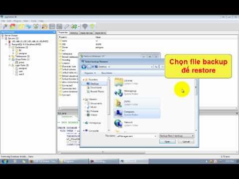 Backup database with pgAdmin3