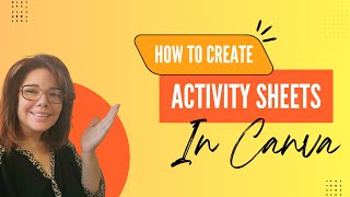 How to create activity sheets for kids in Canva