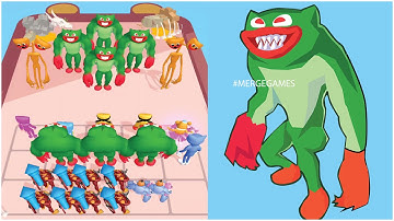 Merge Master Merge Poppy: Funny Gameplay All Levels  (iOS,Android) Part 2 - Hulky Huggy