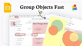 How to arrange, group, or layer objects in Google Slides