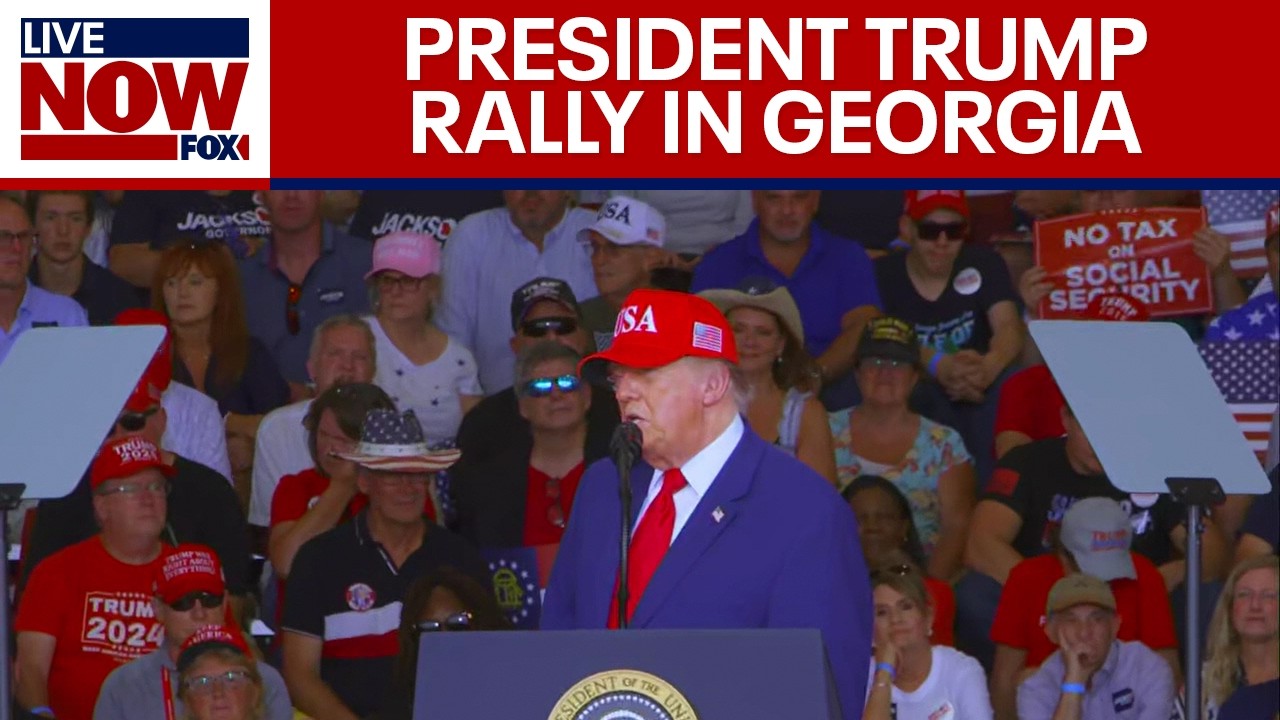 ⁣LIVE: President Trump Rally in Dalton, Georgia