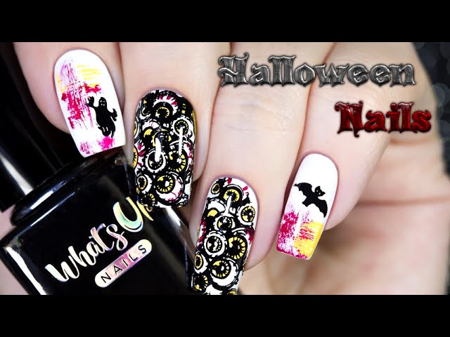 Halloween Nail Art Tutorial / Ногти на хэллоуин