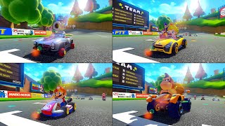Mario Kart 8 Deluxe NEW DLC Tracks - Boomerang Cup (4 Players)