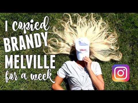 I COPIED BRANDY MELVILLE's INSTAGRAM FOR A WEEK!! Instagram