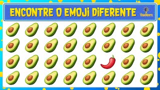 🥑 ENCONTRE O EMOJI DIFERENTE + REPETIDO + OBJETO + 7 ERROS! 💡 VivaMente