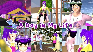 A Day in My Life 😈💜 K-POP DEMON HUNTER Rumi Going to Thailand || Sakura School Simulator 