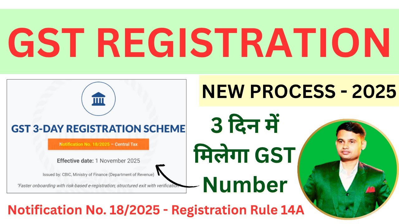 New Process for GST Registration online 2025 | Get GST No. in 3 Days ...