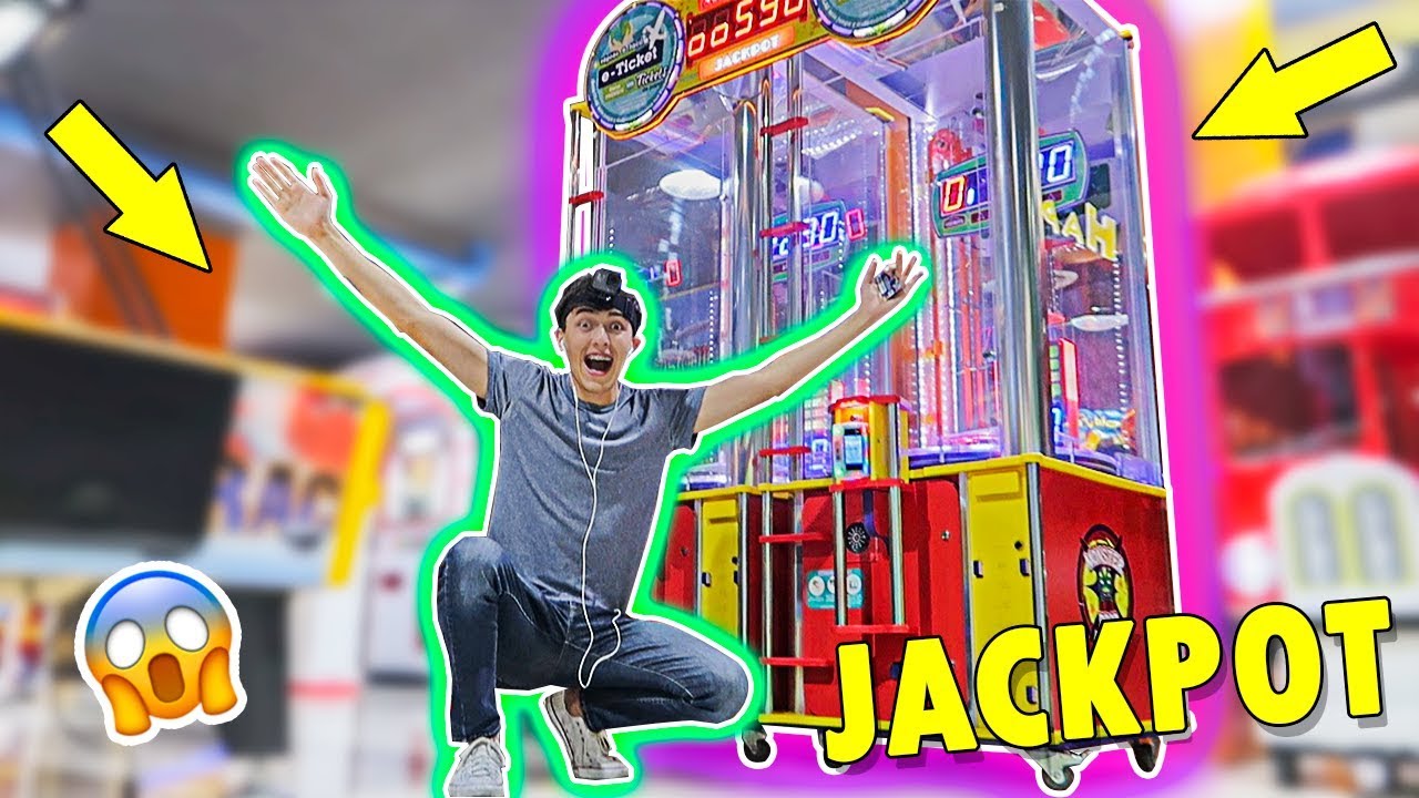 ganamos-miles-de-tickets-en-esta-maquina-de-premios-jackpot-youtube