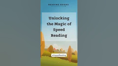 Unlock the Magic of Speed Reading #shorts #books #speedreading