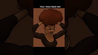 How I draw Black Hair: Afros