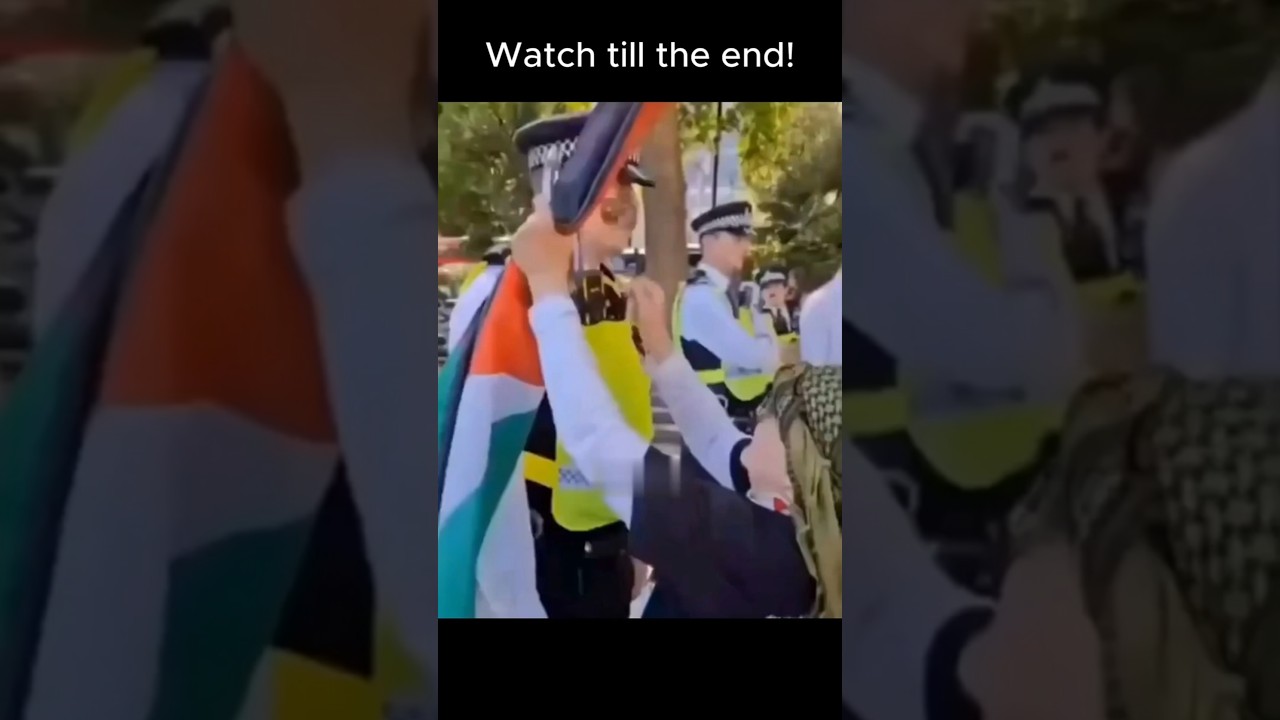 Woman Teases UK Police with Spoon Protest 