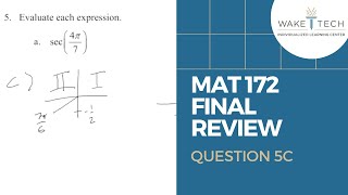 MAT 172 Final Review Question 5c