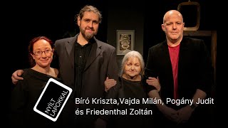 Nyílt lapokkal: Bíró Kriszta, Friedenthal Zoltán, Pogány Judit és Vajda Milán