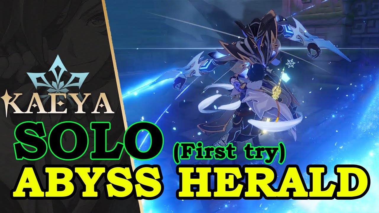 KAEYA SOLO ABYSS HERALD - Purification Of Darkness! - Genshin Impact ...