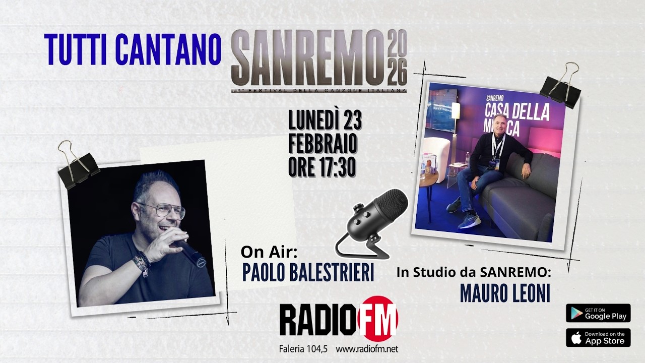 Tutti cantano Sanremo, in collegamento con Mauro Leoni.