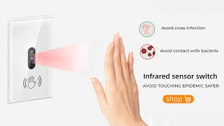 SMATRUL Smart Wall Light Infrared Sensor Switch No Need To Touch Glass Screen Panel  US 110V 220V