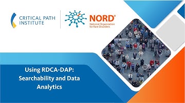 Using RDCA-DAP: Searchability and Data Analytics