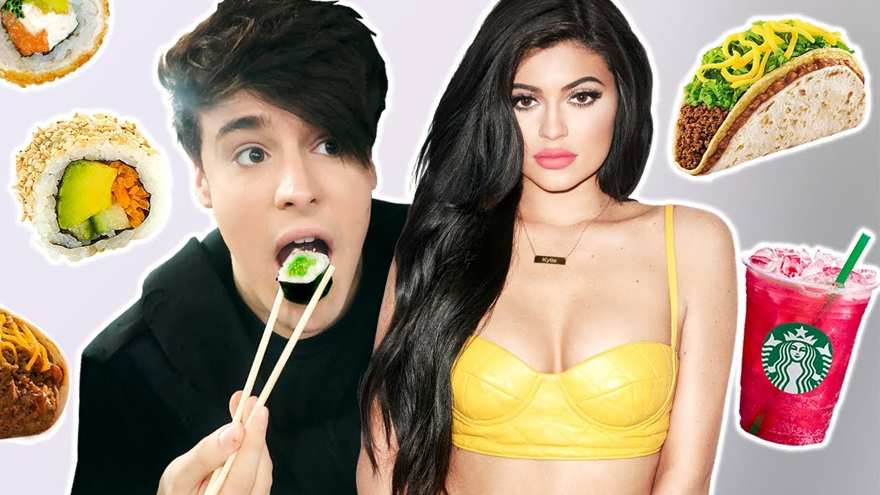 i ate like KYLIE JENNER for a day !!! | Raphael Gomes