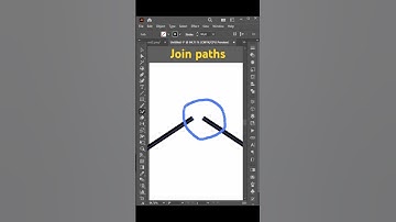 Join Path in Illustrator #illustrator #shorts