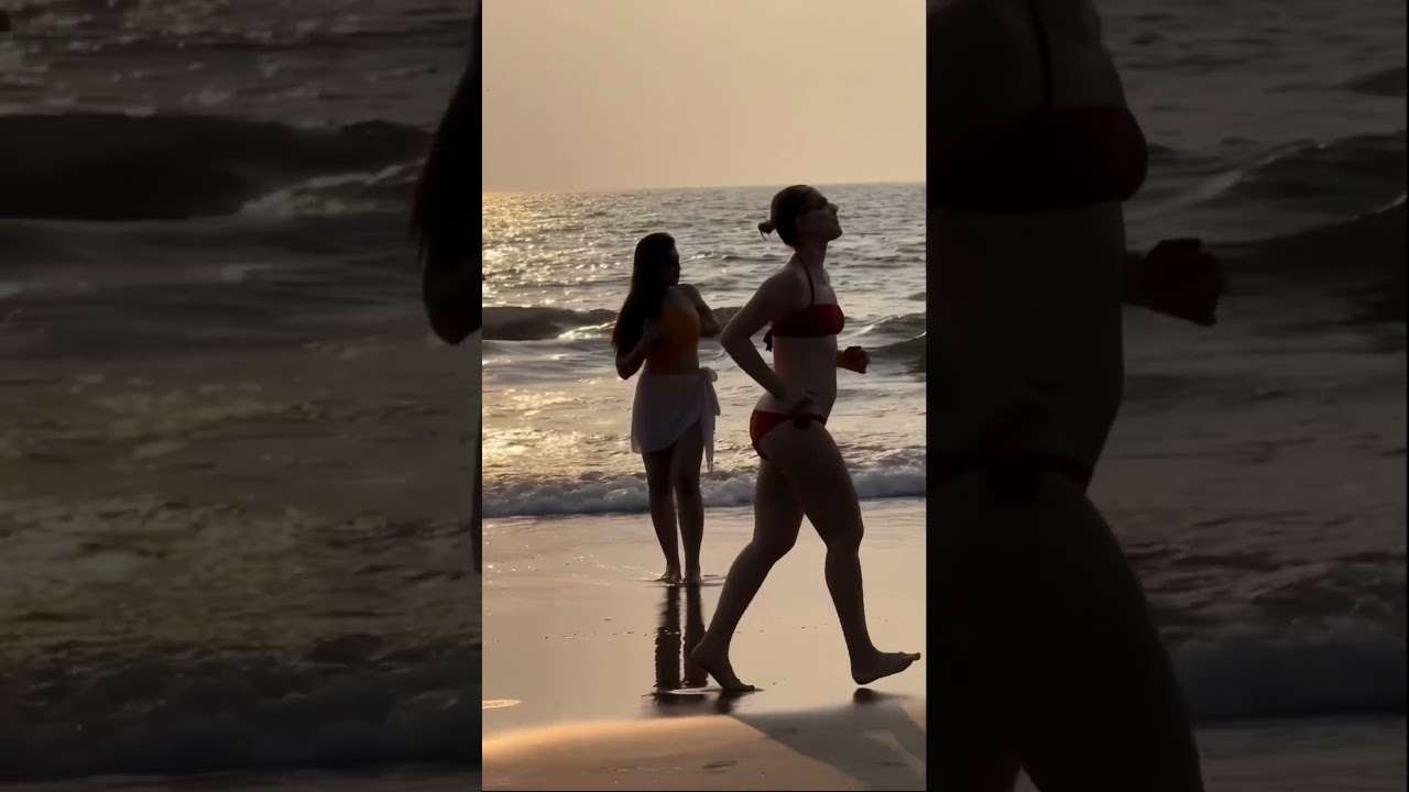 Beach Vibes with a Bold Twist 🌴 Sexy Dance & Revealing Look | Ruhi Khan 