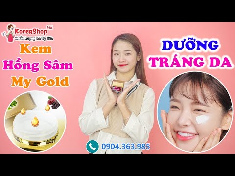 Kem Dưỡng Trắng Da Hồng Sâm My Gold Hàn Quốc Ngày Và Đêm Review | Koreashop24h