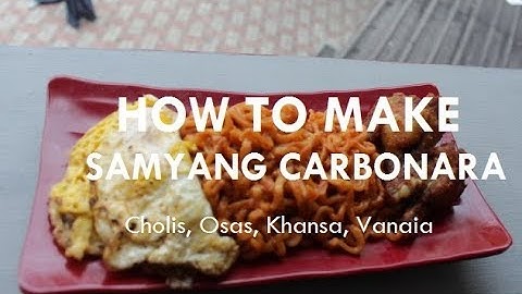 TEKS PROSEDUR "HOW TO MAKE SAMYANG CARBONARA" SMAIT INSANTAMA KELAS XI-5 KELOMPOK B