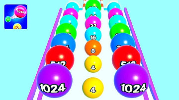 2048 Runner Balls: Ball games ! All Levels Gameplay (62-68) android,ios